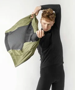 Gripgrab Men's GripGrab PACR Windproof Lightweight Vest Olive Green