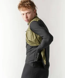 Gripgrab Men's GripGrab PACR Windproof Lightweight Vest Olive Green