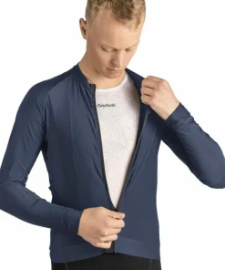 Gripgrab Men's Pacr Long Sleeve Jersey Navy Blue