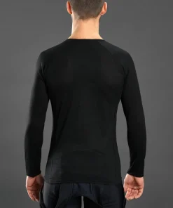 Gripgrab Merino Polyfibre Long Sleeve Base Layer Black