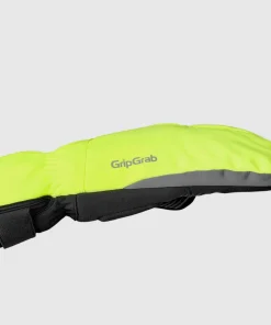 Gripgrab Nordic 2 Windproof Deep Winter Lobster Gloves Yellow Hi-Vis