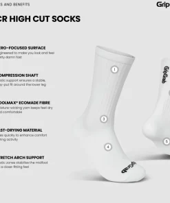 Gripgrab PACR High Cut Socks White