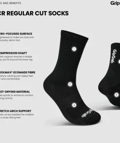 Gripgrab PACR Regular Cut Socks Black
