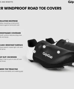 Gripgrab PACR Windproof Toe Covers Black