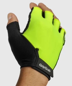 Gripgrab ProRide RC Max Padded Short Finger Summer Gloves Yellow Hi-Vis