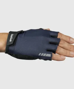 Gripgrab ProRide RC Max Padded Short Finger Summer Gloves Navy Blue
