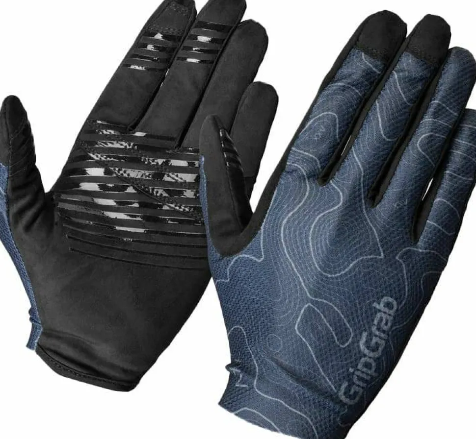 Gripgrab Rebel Full Finger Summer Gloves Navy Blue