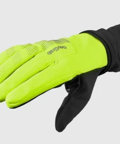 Gripgrab Ride Hi-Vis Windproof Midseason Glove Yellow Hi-vis