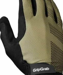 Gripgrab Ride Lite Padded Full Finger Summer Gloves Olive Green