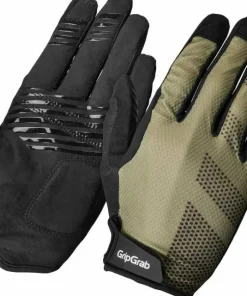 Gripgrab Ride Lite Padded Full Finger Summer Gloves Olive Green