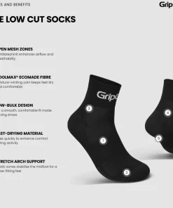 Gripgrab RIDE Low Cut Socks Black