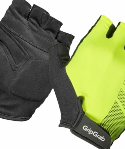 Gripgrab Ride RC Lite Padded Short Finger Summer Gloves Yellow Hi-Vis