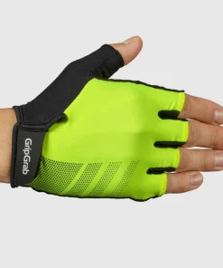 Gripgrab Ride RC Lite Padded Short Finger Summer Gloves Yellow Hi-Vis