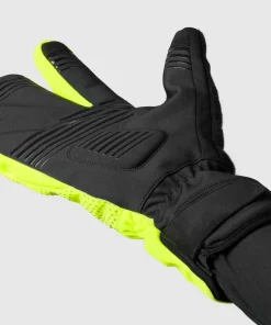 Gripgrab Ride Windproof Deep Winter Lobster Gloves Yellow Hi-Vis