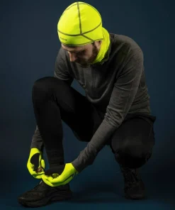 Gripgrab Running Expert Hi-Vis Touchscreen Winter Gloves Yellow Hi-Vis