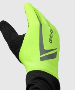 Gripgrab Running Expert Hi-Vis Touchscreen Winter Gloves Yellow Hi-Vis