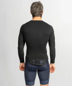Gripgrab Unisex PACR Spring-Autumn Seamless Long Sleeve Base Layer Black