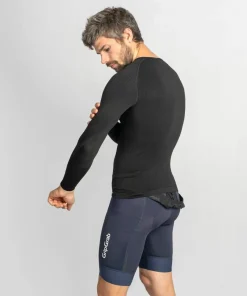 Gripgrab Unisex PACR Spring-Autumn Seamless Long Sleeve Base Layer Black