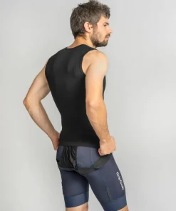 Gripgrab Unisex PACR Spring-Autumn Seamless Sleeveless Base Layer Black