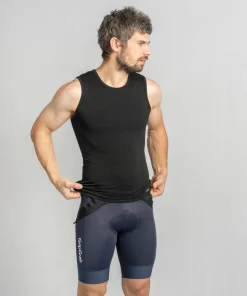 Gripgrab Unisex PACR Spring-Autumn Seamless Sleeveless Base Layer Black