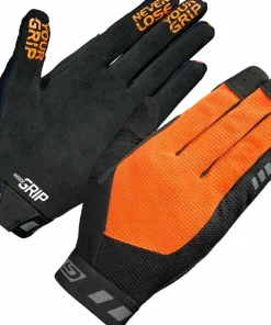 Gripgrab Vertical InsideGrip™ Full Finger Glove Orange Hi-vis