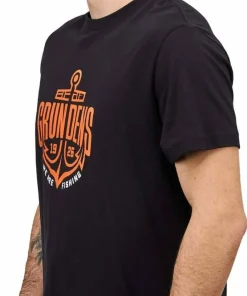 Grundéns Men's Logo Anchor Short Sleeve T-Shirt Black