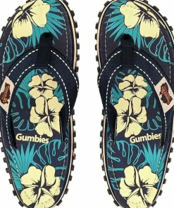 Gumbies Unisex Islander Blue Hibiscus