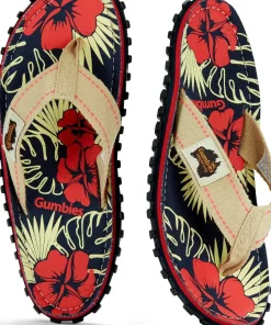 Gumbies Unisex Islander Denim Hibiscus