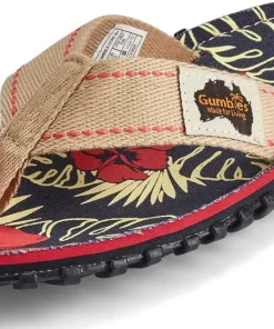 Gumbies Unisex Islander Denim Hibiscus