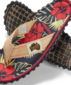 Gumbies Unisex Islander Denim Hibiscus