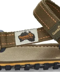 Gumbies Unisex Tracker Sandals Khaki