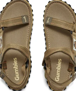 Gumbies Unisex Tracker Sandals Khaki