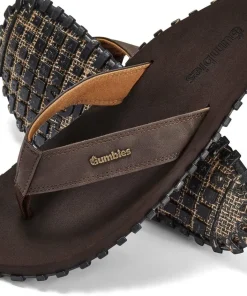 Gumbies Vegovert Flip-Flops Brown