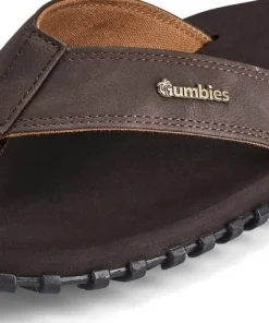 Gumbies Vegovert Flip-Flops Brown