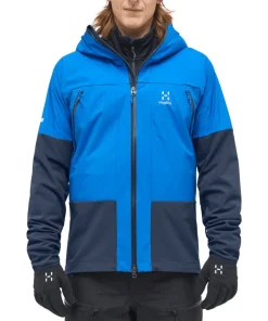 Haglöfs Men's L.I.M Hybrid Touring Hood Electric Blue/Tarn Blue