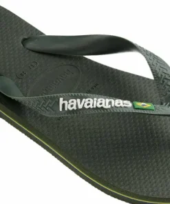 Havaianas Men's Brazil Logo Green Olive/Green Olive