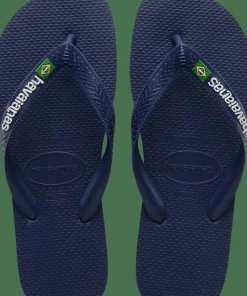 Havaianas Men's Brazil Logo Navy Blue