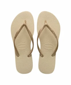 Havaianas Unisex Slim Sand Grey/Light Golden