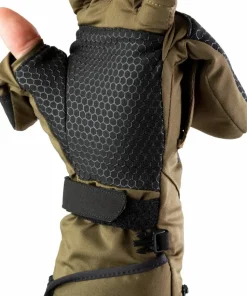 Heat Experience Heated Hunt Pullover Mittens Green/Black