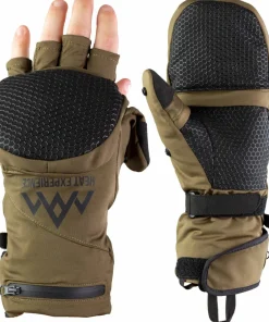 Heat Experience Heated Hunt Pullover Mittens Green/Black