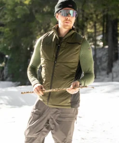 Heat Experience Men's Heated Hunt Vest Olive Green