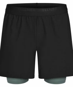 Hellner Kelva 2-in-1 Shorts Men's Black Beauty/Laurel Wreath