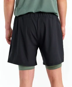Hellner Kelva 2-in-1 Shorts Men's Black Beauty/Laurel Wreath