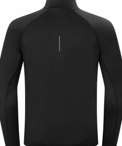 Hellner Men's Core Running Halfzip LS Tee Black Beauty