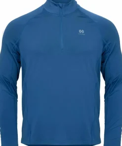 Hellner Men's Core Running Halfzip LS Tee Ensign Blue