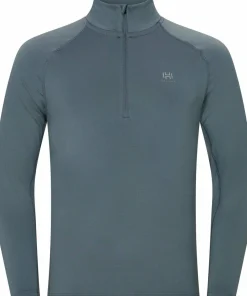 Hellner Men's Core Running Halfzip LS Tee Stormy Weather