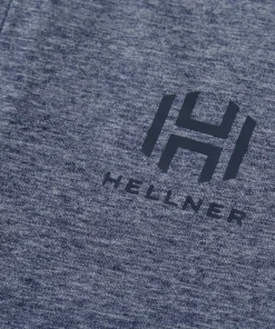 Hellner Men's Nunis Halfzip Long Sleeve Tee Dress Blue Melange