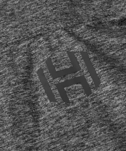 Hellner Men's Nunis Halfzip Long Sleeve Tee Black Beauty Melange