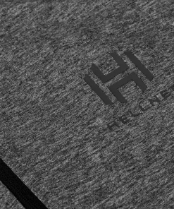 Hellner Men's Nunis Halfzip Long Sleeve Tee Black Beauty Melange