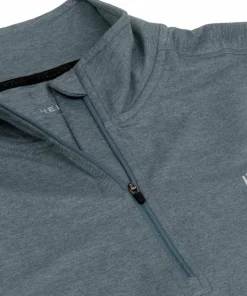 Hellner Men's Nunis Halfzip Long Sleeve Tee Stormy Weather